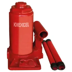 Cric a Bottiglia Idraulico 20 Tonnellate Acciaio Verniciato Rosso