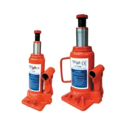 Cric a Bottiglia Sollevamento 2 Tonnellate Acciaio Verniciato Rosso