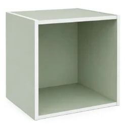 Cubo Contenitore Libreria 35x29x35 cm Legno MDF Verde Modulare