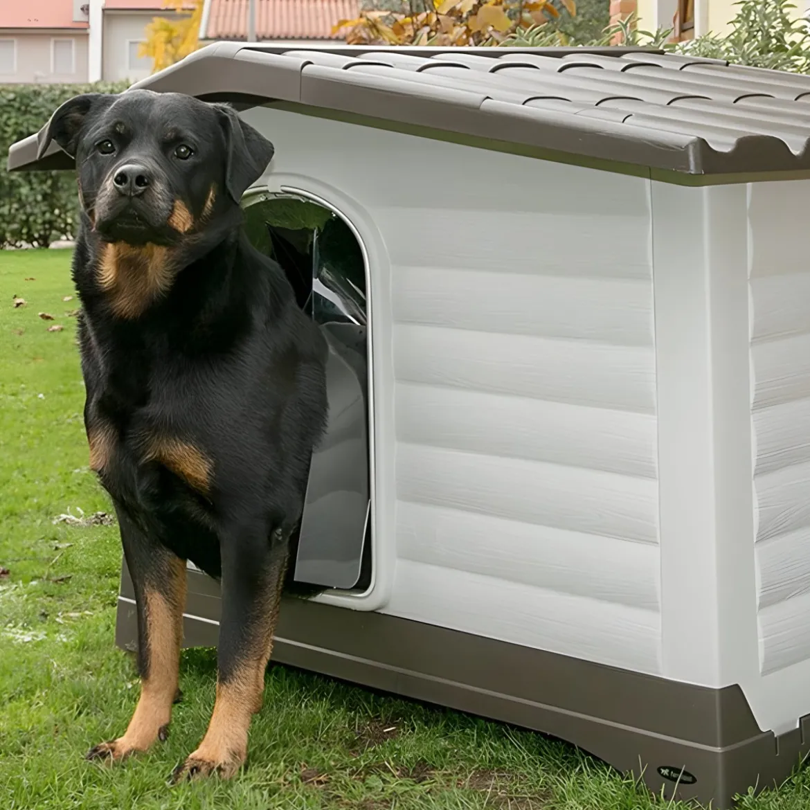 Cuccia per Cani grande 111x84x79 cm con parete ribaltabile