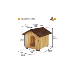 Cuccia per Cani in Legno Grande 89,5x111,5x90 da Esterno