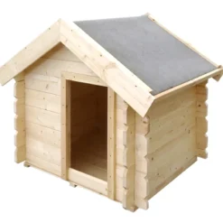 Cuccia per Cani in Legno 19 mm Piccola Taglia 99x76x80 cm Tetto OSB-3