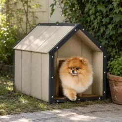 Cuccia per Cani in Legno 10 mm Piccola Taglia 74x45x58 cm LP SmartSide