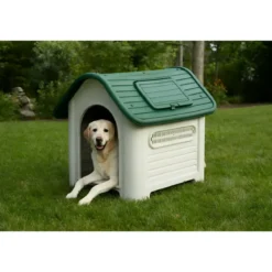 Cuccia per Cani Taglia Grande da Esterno Interno in Resina Impermeabile