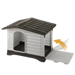 Cuccia per Cani 88x72x65 cm con pannello laterale ribaltabile