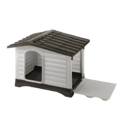 Cuccia per Cani 73x59x53 cm per esterni con parete apribile