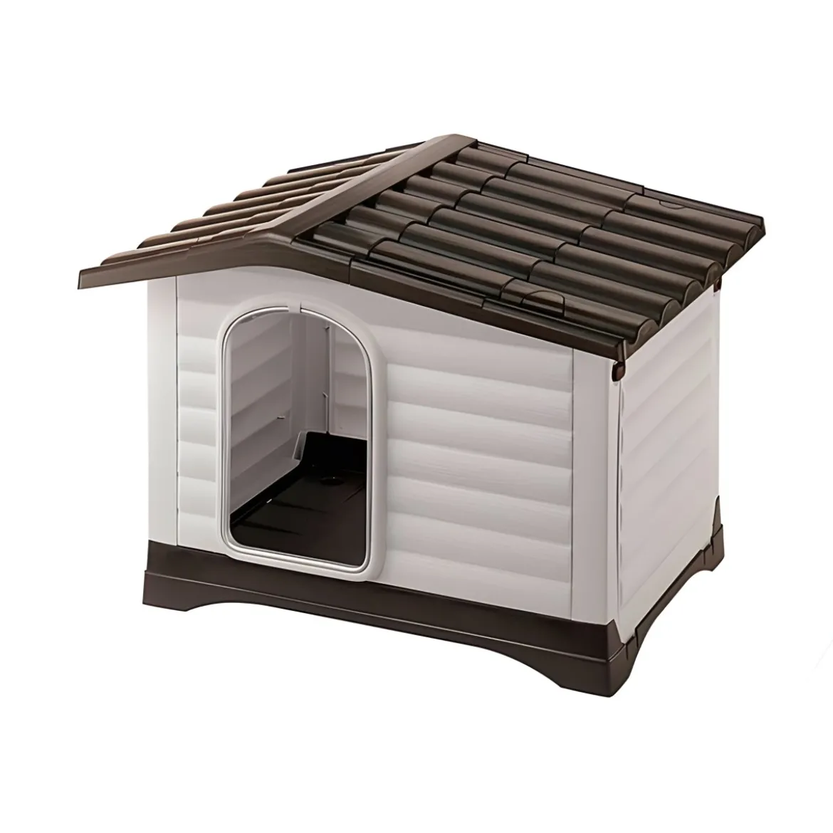 Cuccia per Cani 73x59x53 cm per esterni con parete apribile