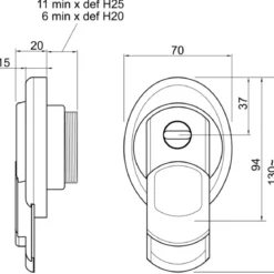 Defender Magnetico Disec MG3551 Cilindro Europeo Porta Blindata Oro