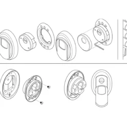 Defender Magnetico Disec MG3551 Cilindro Europeo Porta Blindata Oro