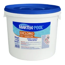 Dicloro Granulare Piscina 5 kg Rapido Stabilizzato Trattamento Immediato
