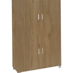 Dispensa Credenza con 4 Ante Noce Madia Buffet Ripiani Ufficio Piattaia