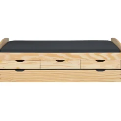 Divano Letto 2 Letti Singoli a doghe 90x200 con Cassetti Contenitore Estraibile