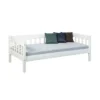 Divano Letto 90x200 Bianco Singolo a Doghe Possibile Letto Estraibile Cameretta