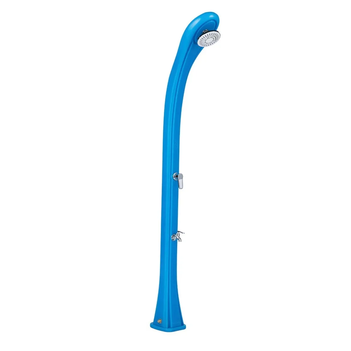 Doccia Riscaldamento Solare 28 litri Blu da Giardino Miscelatore Esterno Piscina