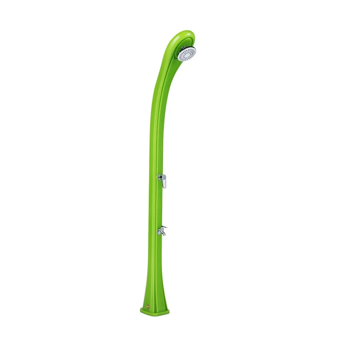 Doccia Riscaldamento Solare 28 litri Verde in Resina da Giardino Esterno Piscina