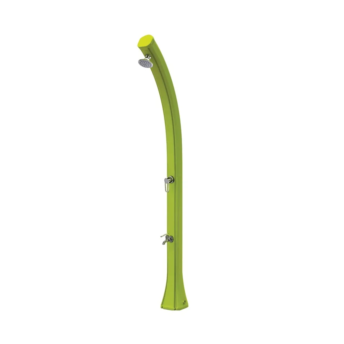 Doccia Solare per Esterno 28 lt Soffione Rotondo Miscelatore da Giardino Piscina