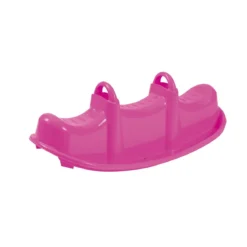 Dondolo per Bambini Colorato in Plastica 2 Posti con Maniglie