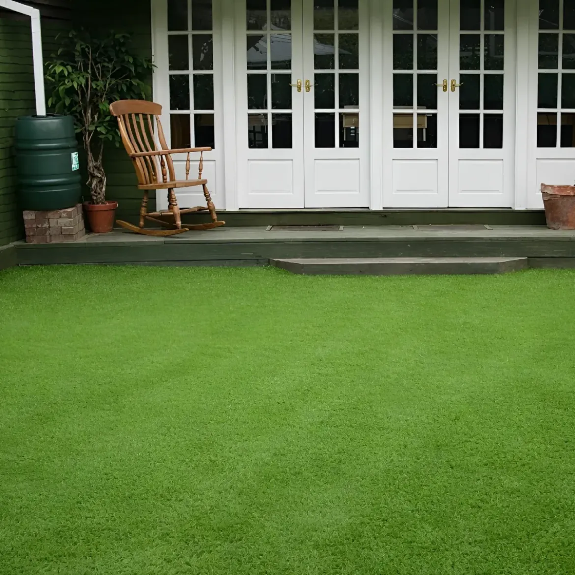 Erba Sintetica Drenante 20 mm 2x5 m Prato Verde Realistico da Esterno