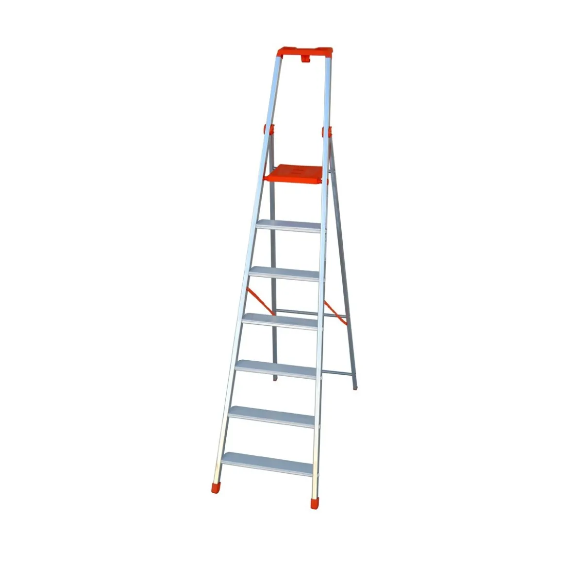 Facal Scala 7 Gradini Alluminio Doppia a Forbice Professionale Scaletta Interno