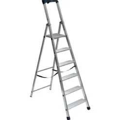 Facal Scala 6 Gradini Alluminio Domestica Doppia Forbice Professionale Scaletta