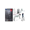 Facal Scala Multifunzione Alluminio Pieghevole Ponteggio a Libretto Telescopica