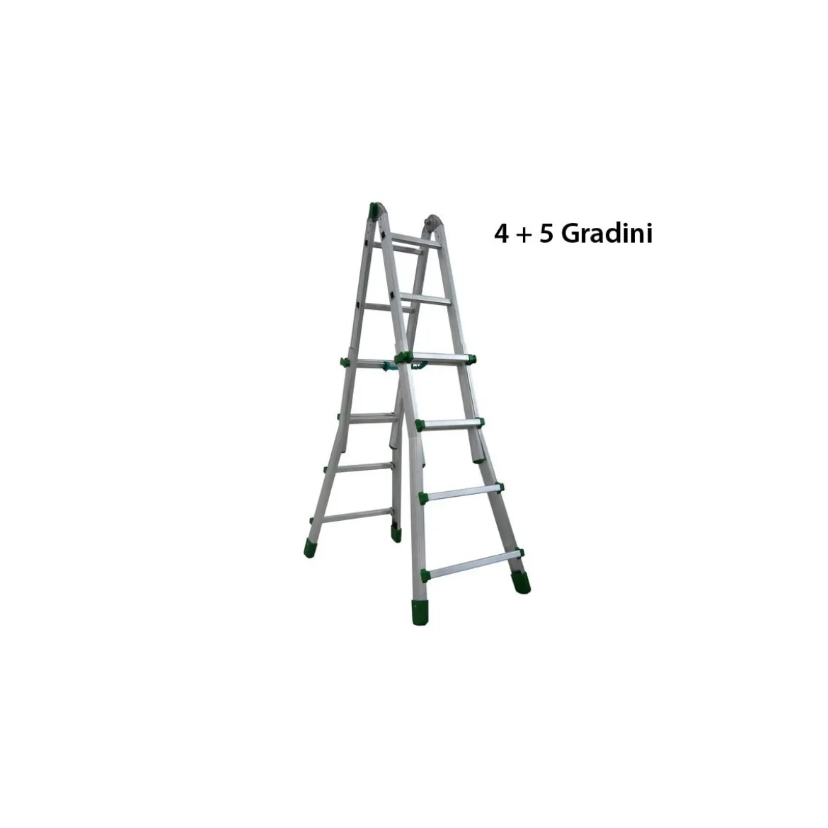 Facal Scala Telescopica 5 Gradini Metri Alluminio Multiuso Professionale Interno