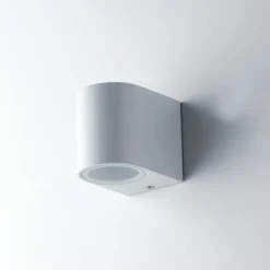 Faretto a Parete in Alluminio Bianco da Esterno Punto Luce Applique