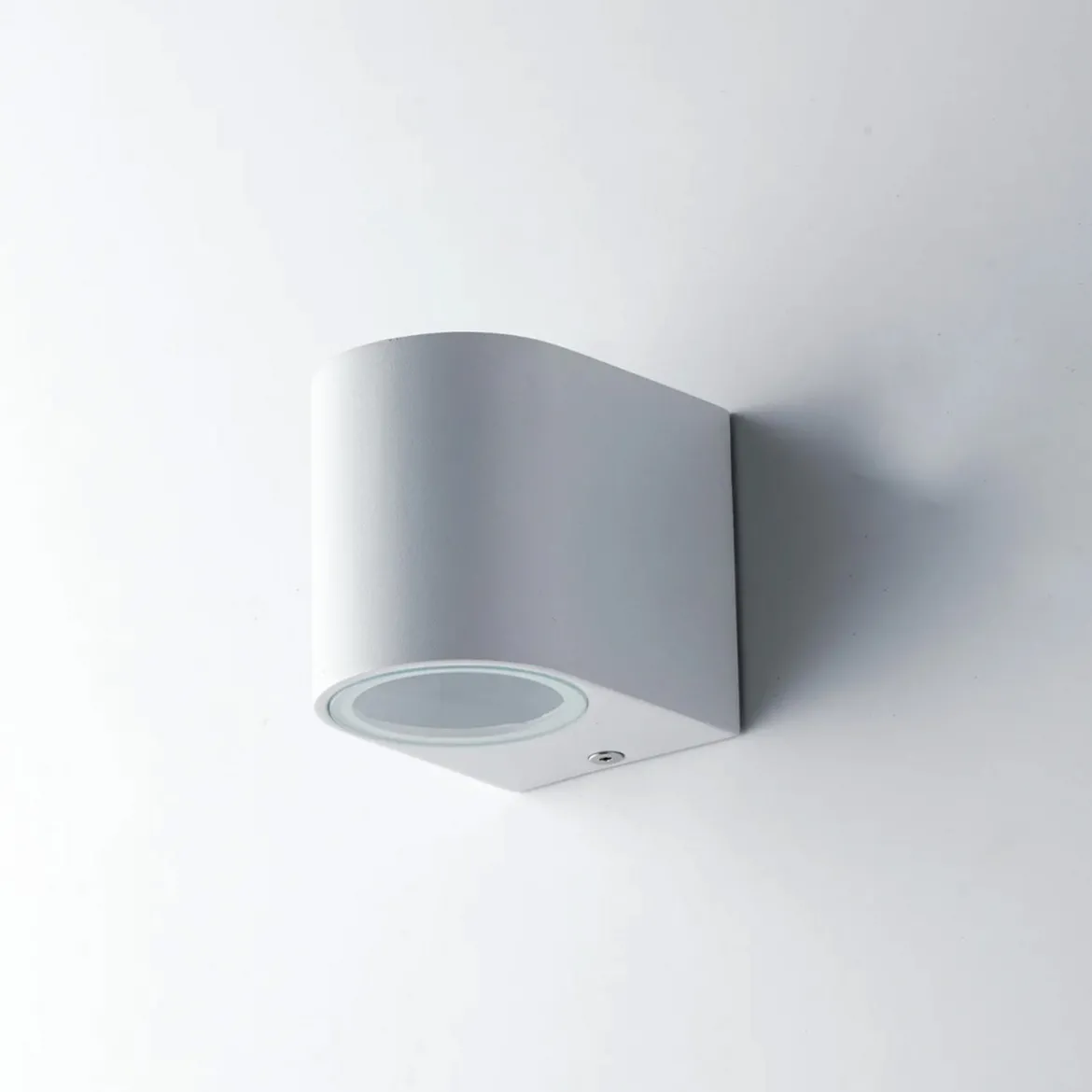 Faretto a Parete in Alluminio Bianco da Esterno Punto Luce Applique