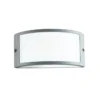 Faretto da Esterno in Alluminio Argento Applique Luce Intec per Giardino