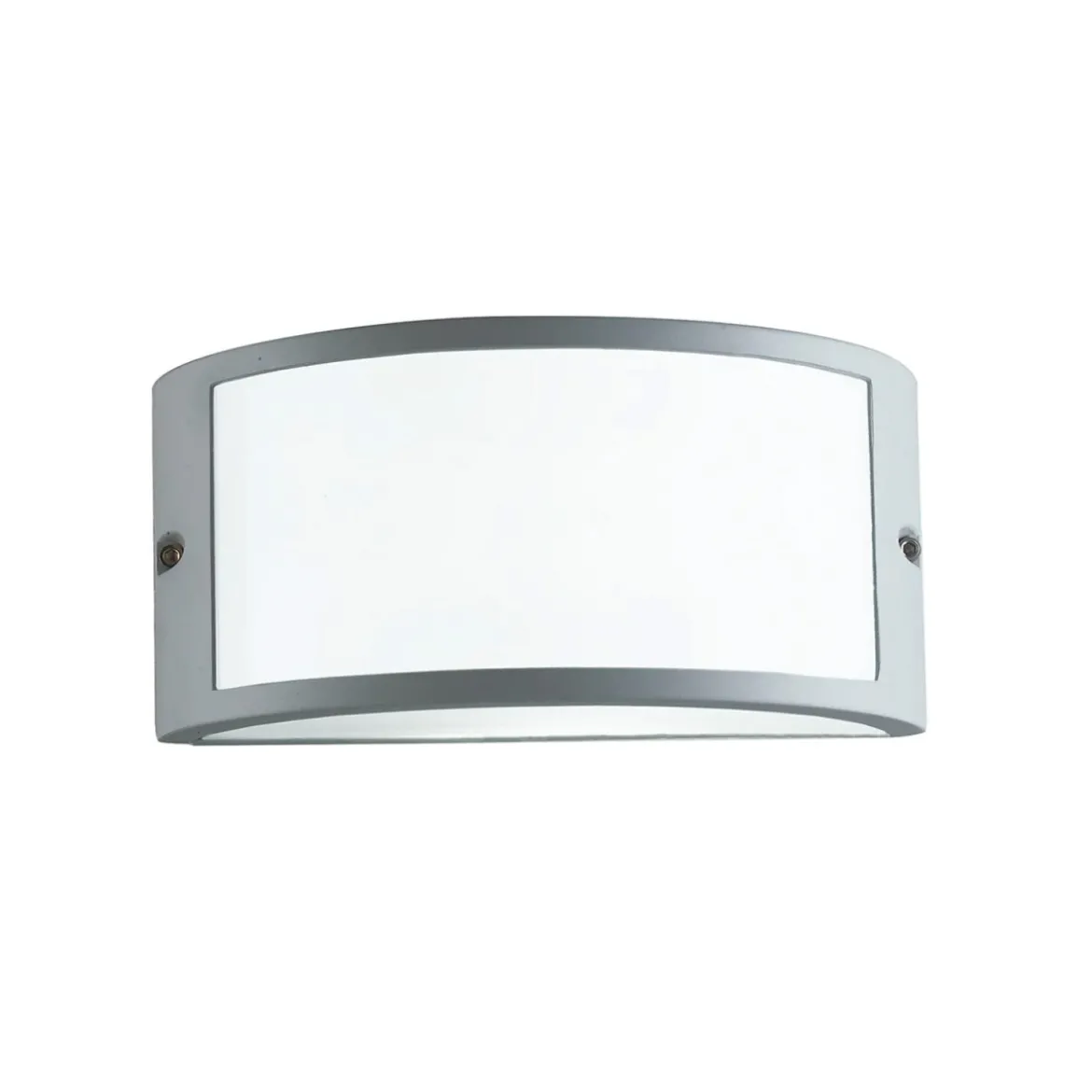 Faretto da Esterno in Alluminio Argento Applique Luce Intec per Giardino