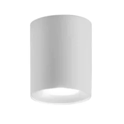 Faretto da Soffitto Punto Luce Bianco Opaco Lampada Rotonda in Alluminio