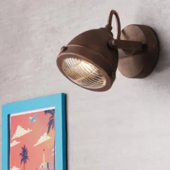 Faretto Orientabile Applique Moderna Lampada da Parete per Interno