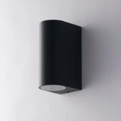Faretto 2 Punti Luce a Parete da Esterno Applique in Alluminio Antracite