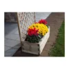 Fioriera con Grigliato 120 Balcone Vaso Spalliera Legno Rettangolare Portavaso
