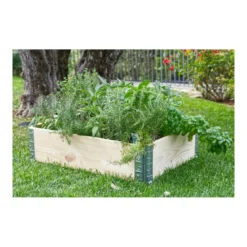 Fioriera da Giardino in Legno Portavso Rettangolare da balcone 80x60
