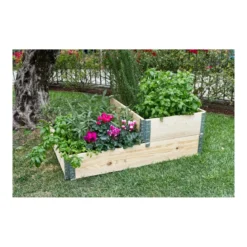 Fioriera da Giardino in Legno Portavso Rettangolare da balcone 80x60