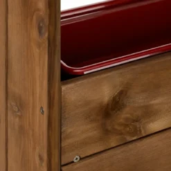 Fioriera in Legno Impregnato con Vaschette Orto da Esterno Castagno