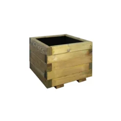 Fioriera in Legno 40x40 Quadrata Vaso Cassetta Balcone Arredo Giardino Portavaso