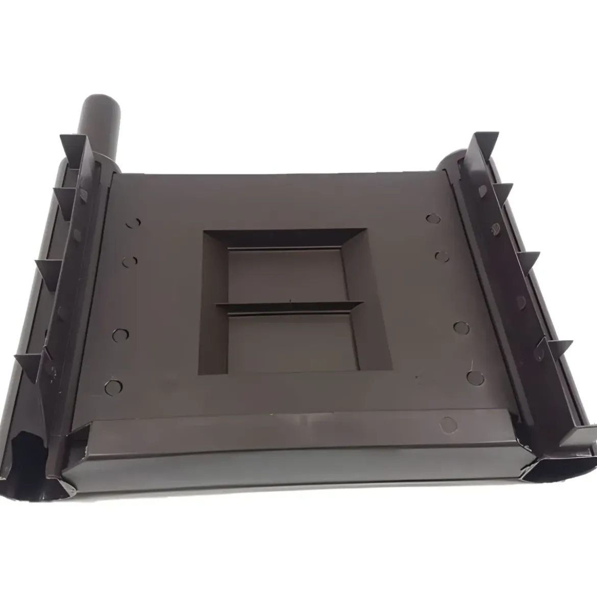 Fioriera Quadrata 43x43 con Grigliato 140 in Plastica da Esterno Pannello Moka
