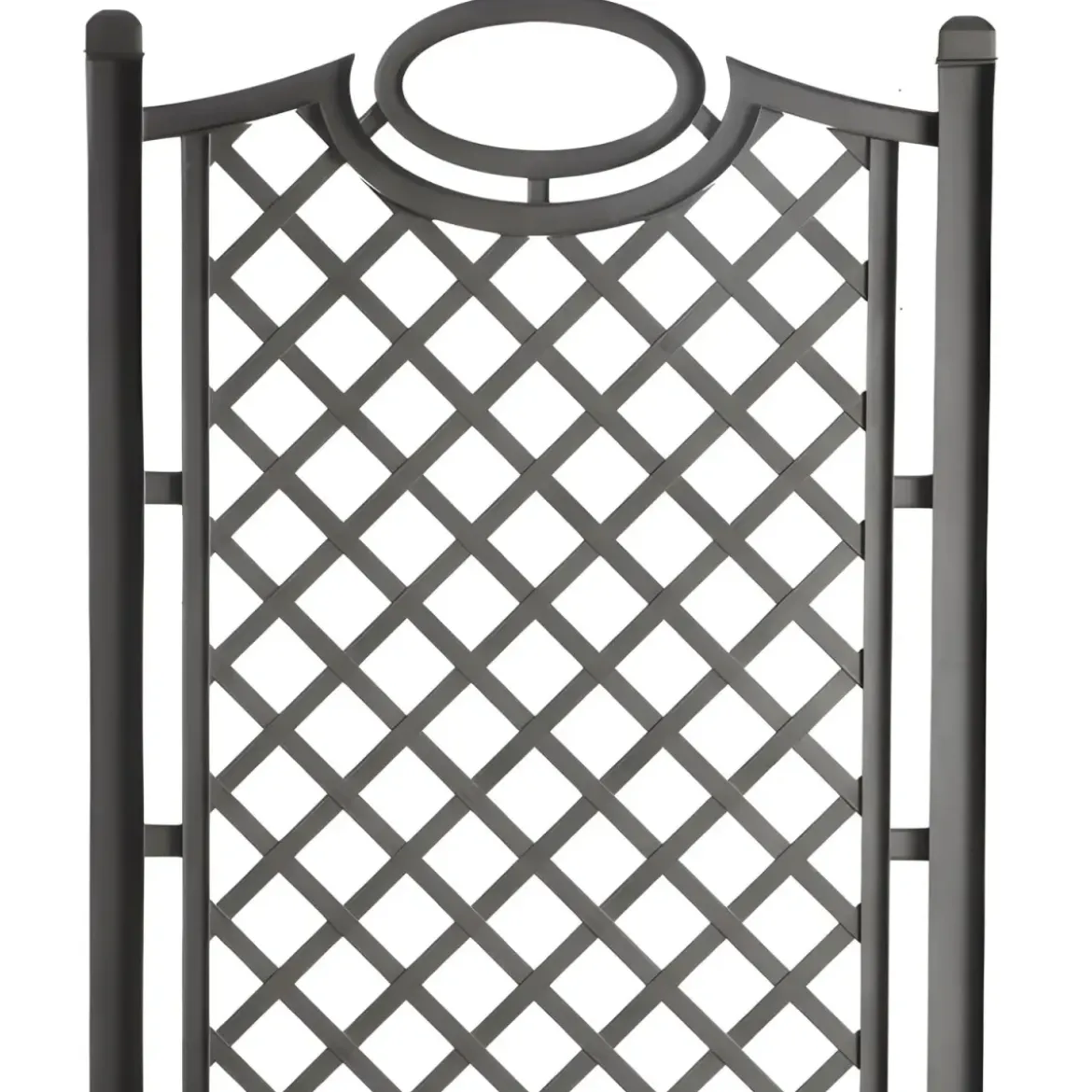 Fioriera Separé Antracite Griglia Effetto Legno 80x42,5 cm da Esterno
