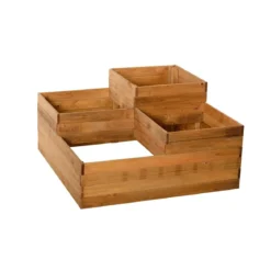 Fioriera 90x90 Orto Rialzato da Balcone Giardino Terrazzo Aiuola Vaso in Legno