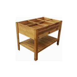 Fioriera 120x80 Orto Rialzato Urbano da Balcone Giardino Pensile Vaso in Legno