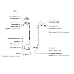 Fontanella Acqua design Moderno Attacchi rapidi