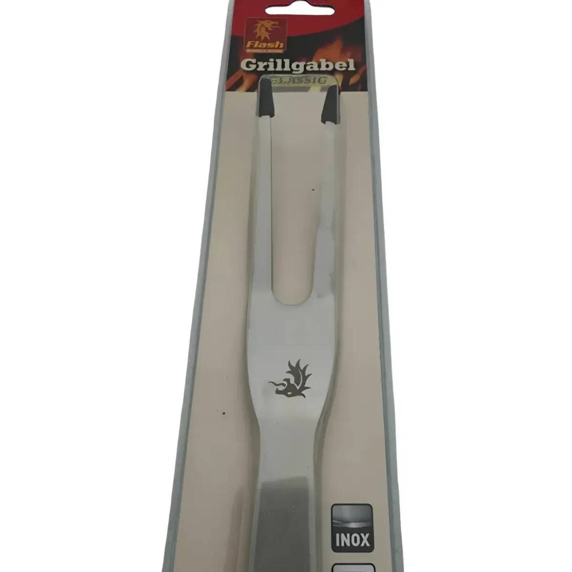 Forchettone Barbecue Acciaio Inox Manico Antiscivolo Utensile Griglia