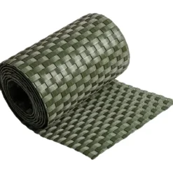 Frangivista in Rattan Artificiale Rotolo Verde 19x204 cm per Esterno