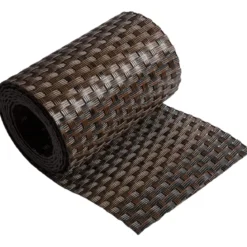 Frangivista in Rattan Artificiale Rotolo Marrone 19x204 cm Esterno