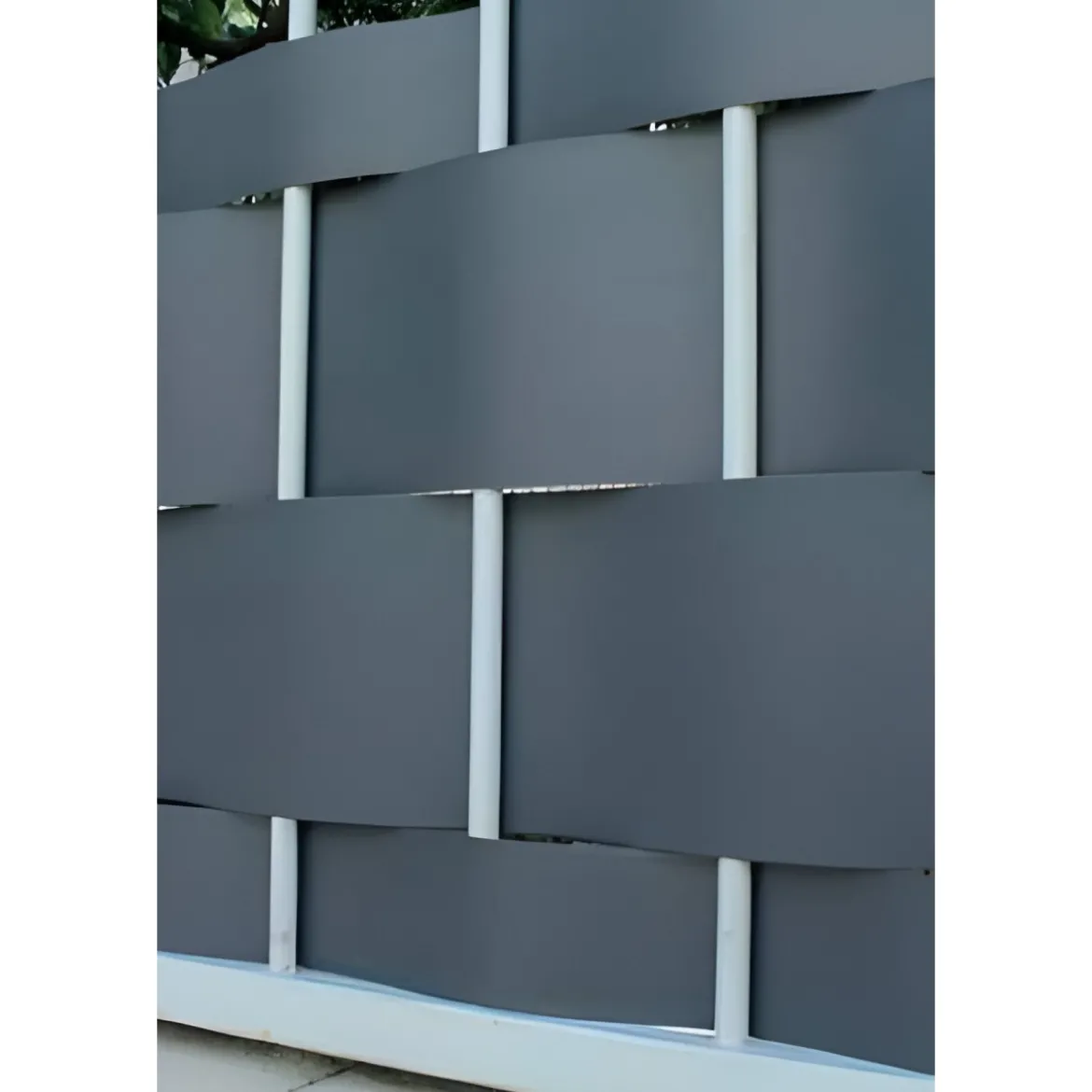 Frangivista PVC 19 cm x 35 m grigio per Recinzione