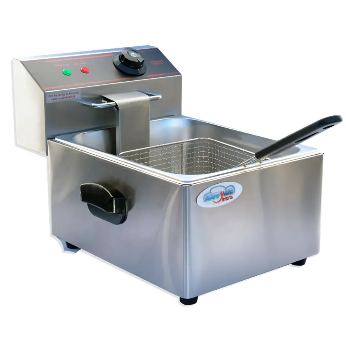 Friggitrice Acciaio Inox Capacità 5,5L Professionale 2560 W Catering
