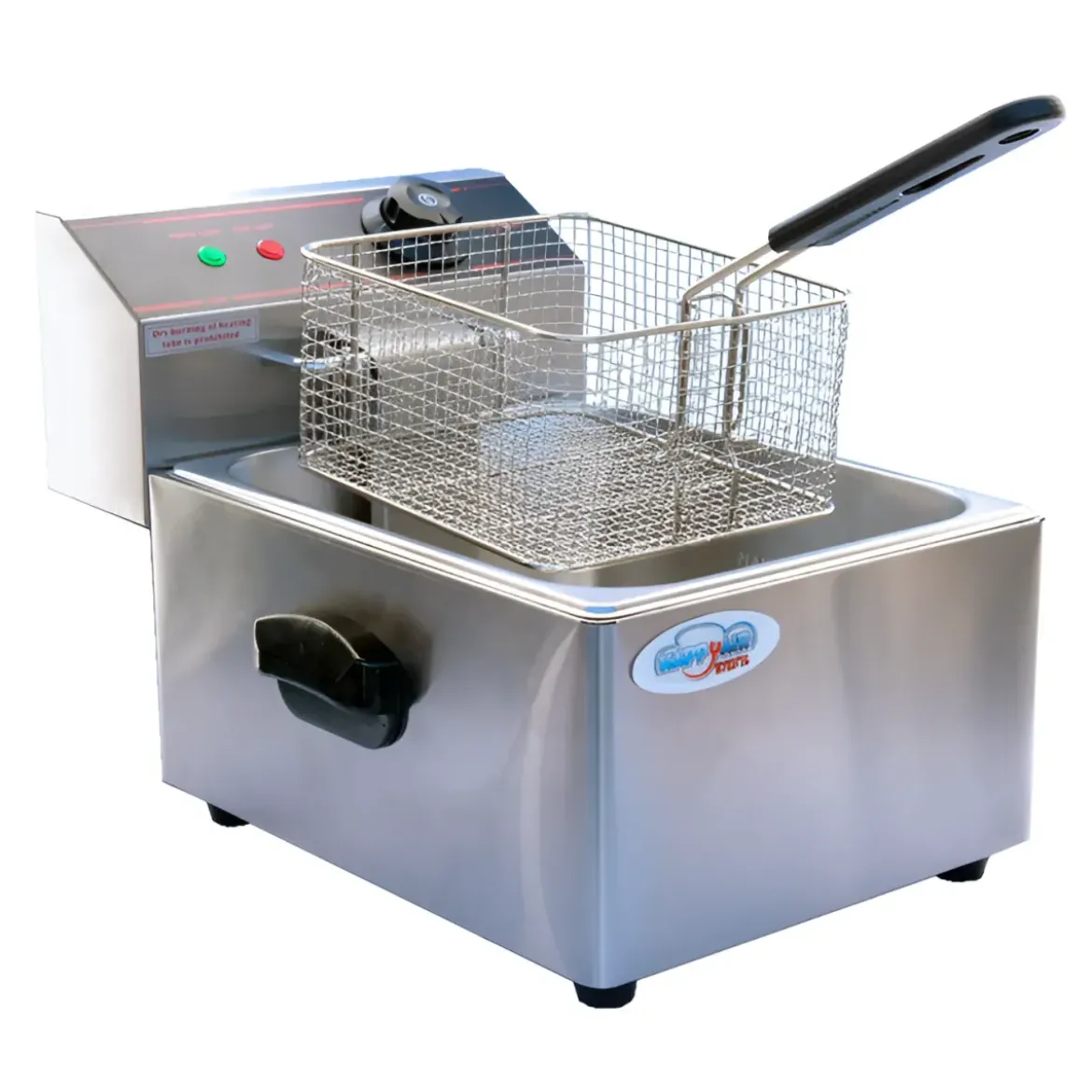 Friggitrice Acciaio Inox Capacità 5,5L Professionale 2560 W Catering