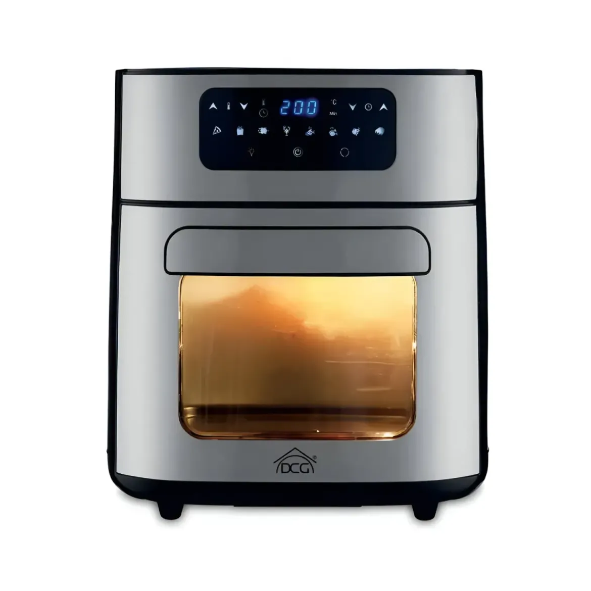 Friggitrice ad Aria DCG 10L 1700W Nero Display Touch con Accessori